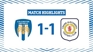 Highlights | Colchester United 1-1 Crewe Alexandra
