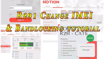 Boosteven R291 Change IMEI and BandLocking Tutorial with Notion V3 Firmware