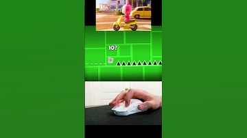 Labubu VS Hardest Jump in Geometry Dash! #shorts