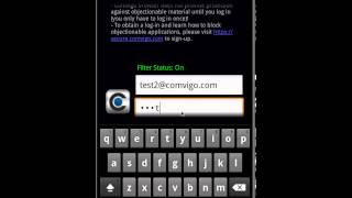 Comvigo Android Internet Filter - How To Uninstall App screenshot 4