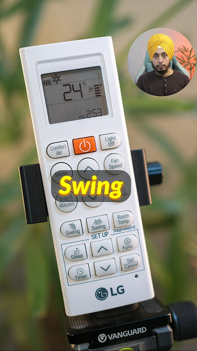 LG AC Remote Control Guide ❄ Swing ❄ #shorts #remotecontrol #airconditioner