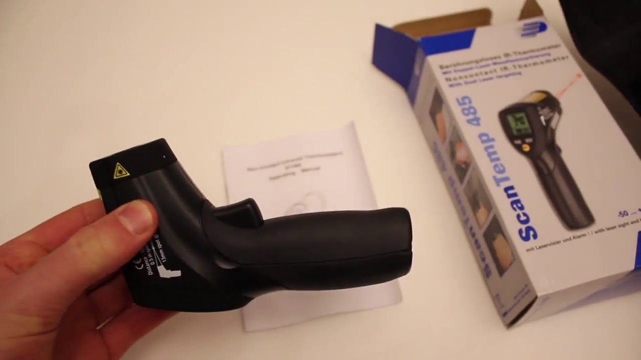 ScanTemp 485 Noncontact IR-Thermometer Unboxing + Test
