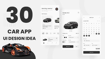 30 Car App UI Ideas | UI Design | 30 Best Car App UI Inspiration | UI/UX 🚗👌