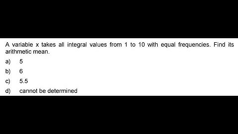 Arithmetic Mean - Statistics - #cafoundation - Quantitative Aptitude - MCQ 5