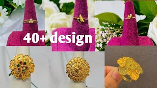 Latest design light weight gold daily wear ring l beautiful ❤️ gold ring designs l bridal gold ring 