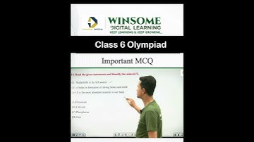 Class 6 Science Olympiad MCQ  #olympiadprep #winsomedigitallearning #biology
