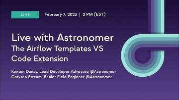 Developing Pipelines With The Airflow Templates VS Code Extension