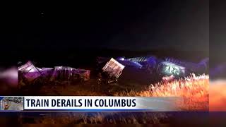 Dozens of coal cars derail in Columbus