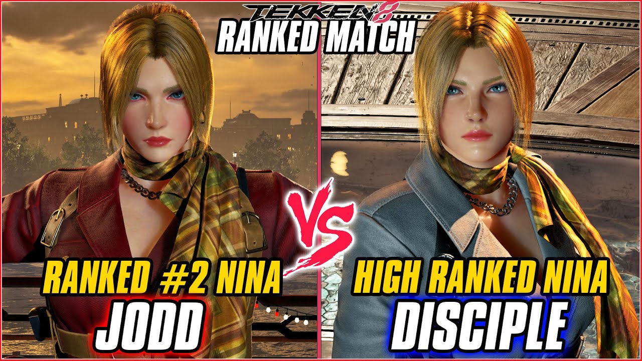 TEKKEN 8 ▰ JODD (#2 Ranked Nina) vs DISCIPLE (Nina) ▰ T8 HIGH LEVEL GAMEPLAY
