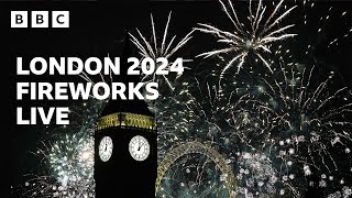 Happy New Year Live! 🎆 London Fireworks 2024 🔴 BBC image