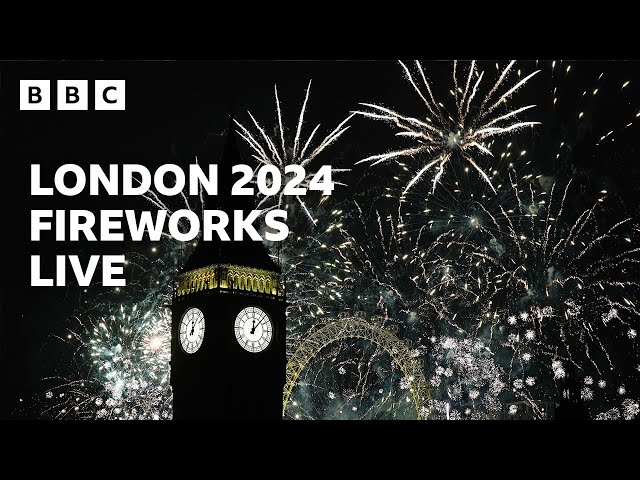 Selamat Tahun Baru Langsung! 🎆 Kembang Api London 2024 🔴 BBC class=