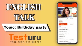 TESTURU - ENGLISH TALK - PHONE APPLICATION FOR PRACTICING SPEAKING WITH NATIVE SPEAKER screenshot 5