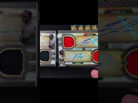 2022 Triple Threads Atlanta Braves Deca Autographed Relic Book! #shorts #topps #braves