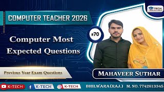 Computer Instructor MCQ Collection | Top Important Questions | Exam-Focused PYQs with Answers