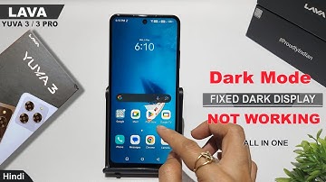 Use black background lava yuva 3 pro | lava yuva 3 Dark theme | Dark mode settings