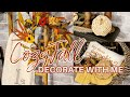 COZY* FALL DECORATE WITH ME 2022 | FARMHOUSE FALL MANTLE | FALL DECOR 2022 / COZY DECORATING IDEAS