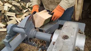 №1 Дровокол редукторный 220 вольт.Wood splitter. Homemade Wood Splitter