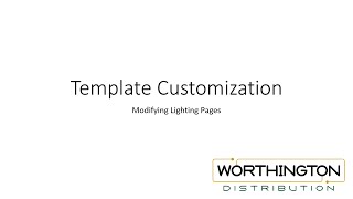 OmniTouch 7 Template Customization Part 2-3 - Customizing Lighting Pages
