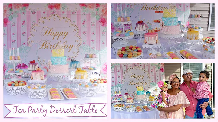 HOW TO DO AN EASY DESSERT TABLE SETUP FOR A TEA PARTY THEMED 1ST BIRTHDAY (PART 1) || Janie's Sweets