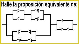 LOGICA PROPOSICIONAL- CIRCUITOS LOGICOS (EJERCICIO RESUELTO -INTERMEDIO AVANZADO) MATEMATICA BASICA