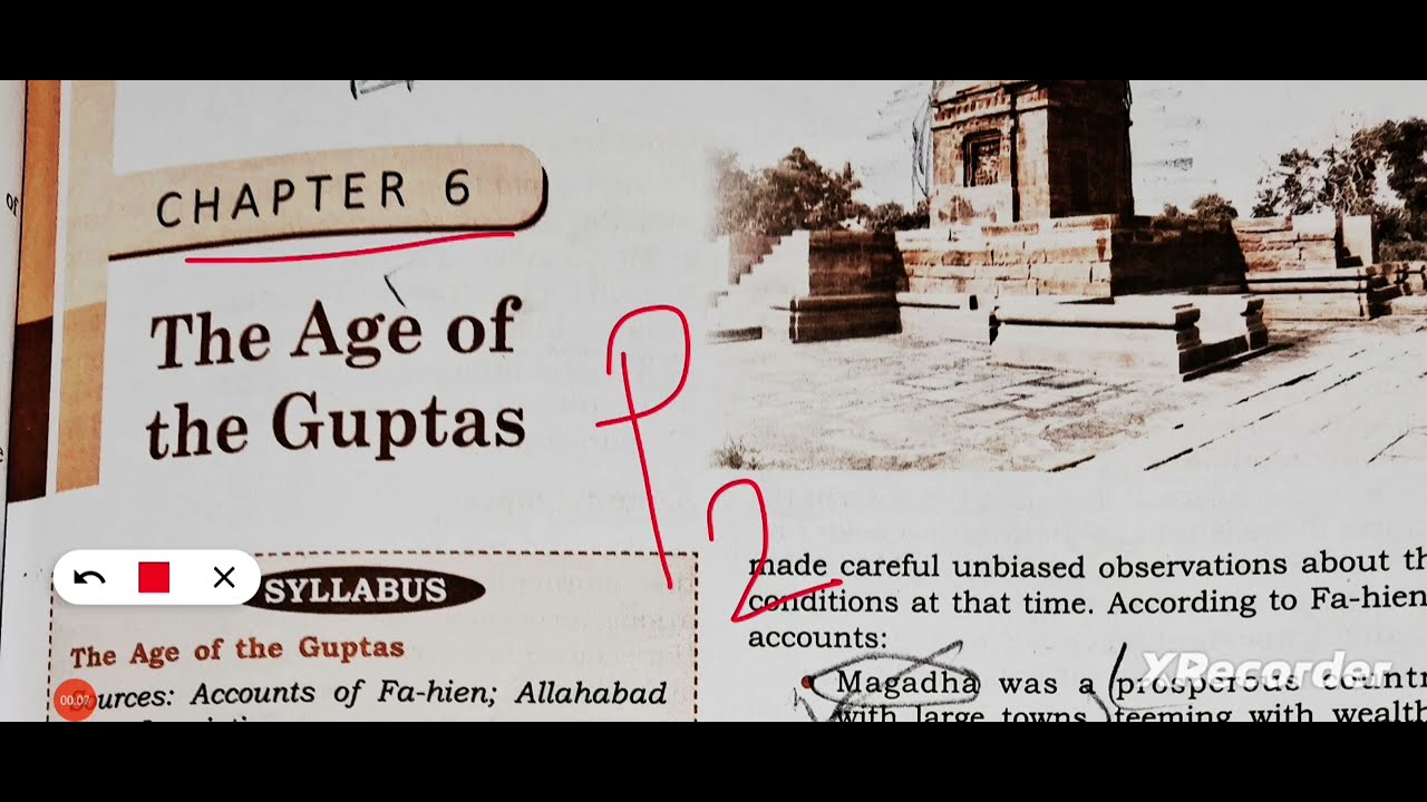 ICSE Class 9 history chapter 6 The Age of The Guptas - YouTube