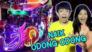 Naik Odong-Odong Di Pasar Malam Singkawang Lampu Nya Warna Warni Vlog Liburan Lucu