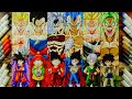 Drawing 6 Saiyans as Kids & in their Strongest Forms | Commission #45