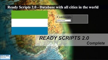 List of cities and provinces in Sierra Leone database - Ready Scripts 2.0