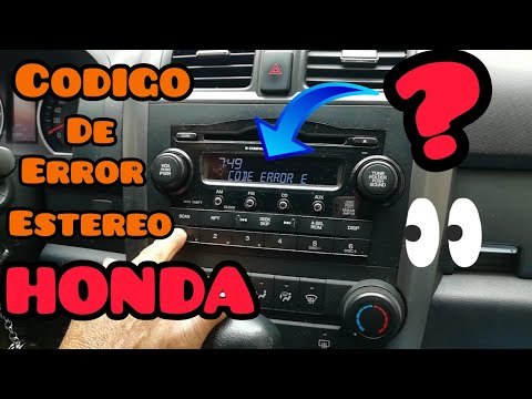 COMO DESBLOQUEAR ESTEREO DE HONDA SIN EL CÓDIGO
