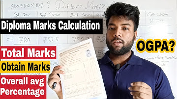 Polytechnic Marks Calculation | Total Marks, Obtain Marks, Overall Percentage, OGPA Calculation Fast