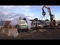 Слом дизель-поезда ДР1А ИЗНУТРИ ВАГОНА 2 / Scrapping of DR1A DMU FROM INSIDE THE CAR 2