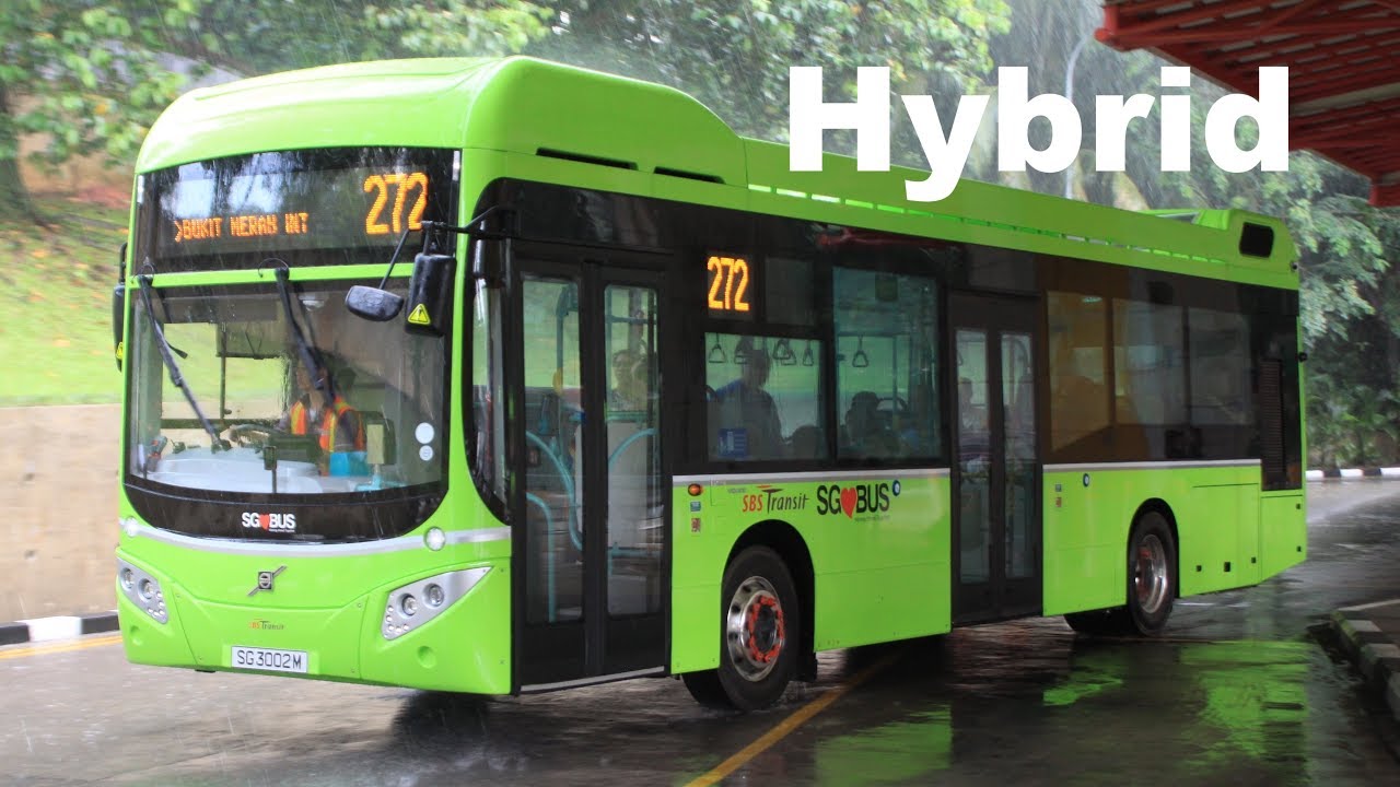 (SBS Transit) New Hybrid Bus Model on First Day of Revenue Service Volvo B5LH MCV eVoRa YouTube