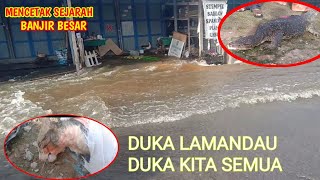 Lautan banjir di Lamandau | Pusat kota Nanga Bulik tenggelam sebagian