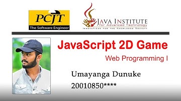 JavaScript 2D Game Project | Java Institute | Selection Program | Umayanga Dunuke
