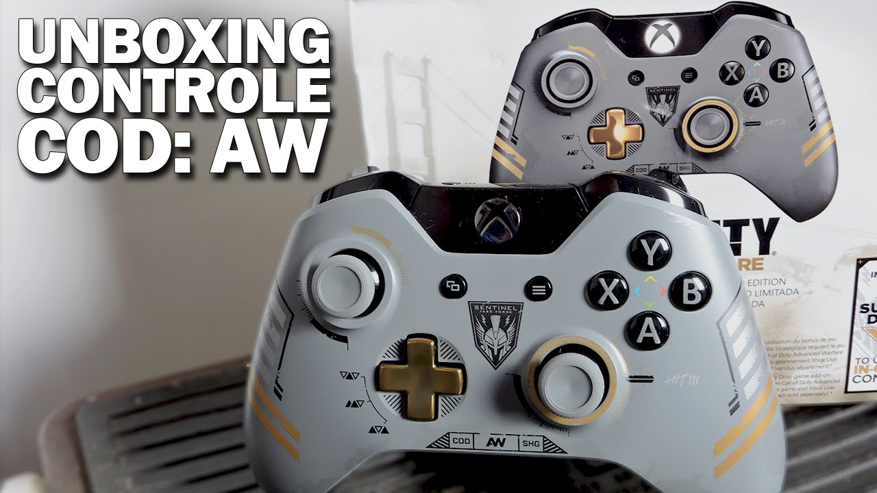 UNBOXING CONTROLE XBOX ONE (COD: AW) - YouTube