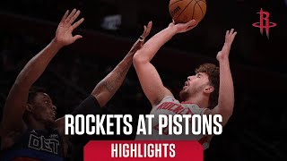 Rockets vs Pistons Comeback Win | Houston Rockets