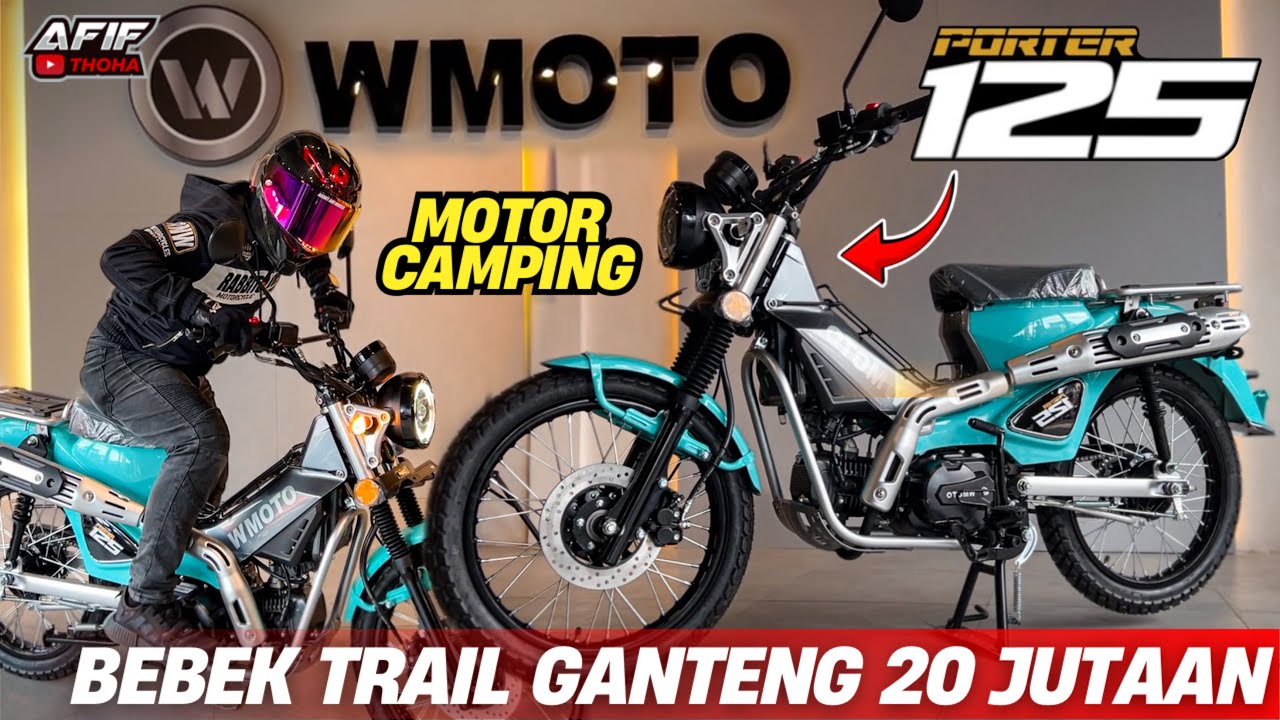 WMOTO PORTER 125 FITUR LENGKAP IDAMAN PENGUSAHA🔥GAK PERLU MAHAL BEBEK TRAIL CAMPING KARGO 20 JUTAAN