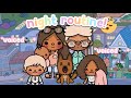 Big family night routine  new house  voiced   toca life world 