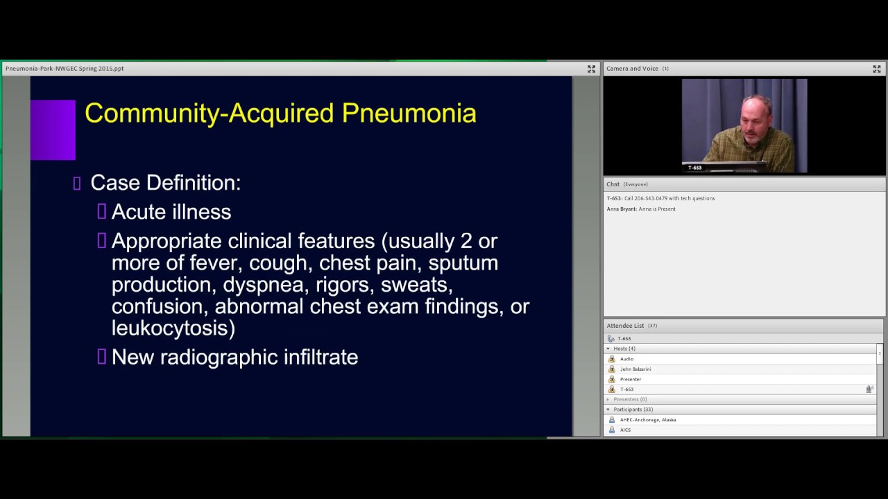 Pneumonia and the Elderly