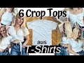 6 DIY CROP TOPS aus alten T-Shirts selber machen! ❤️ (T-Shirt Hacks für Sommer 2019)