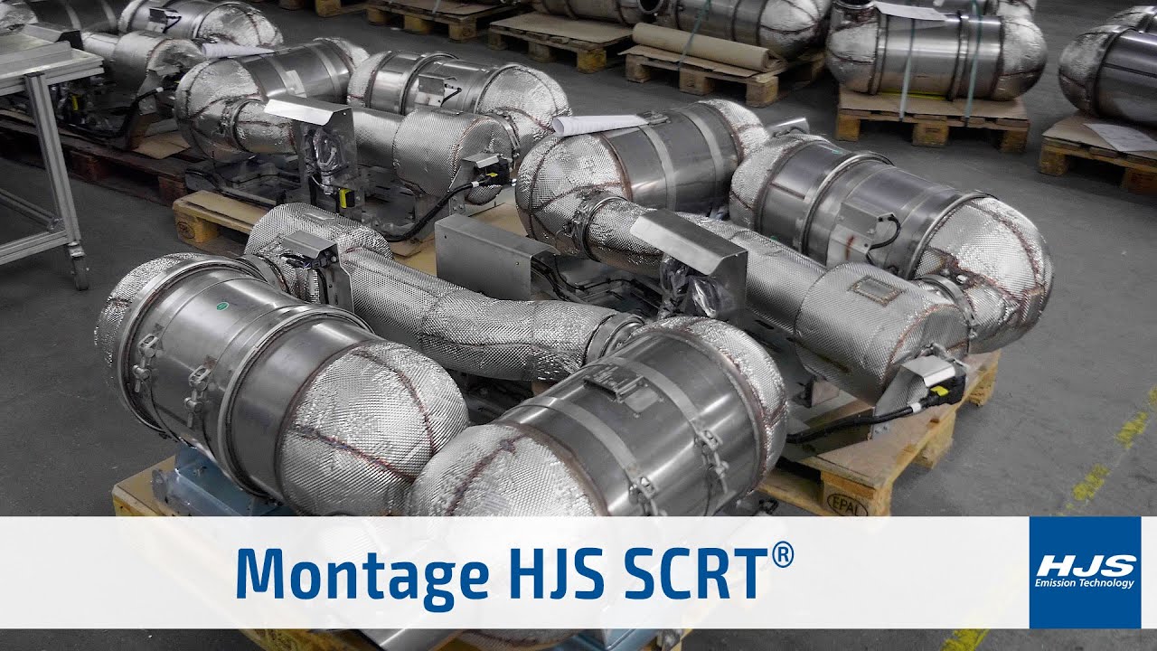 Exhaust gas aftertreatment for heavy machines, assembly HJS Emission Technology Menden YouTube