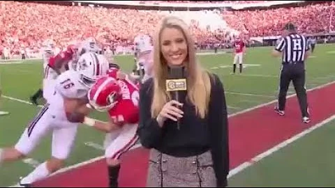 NFL Reporters Getting Hit Compilation