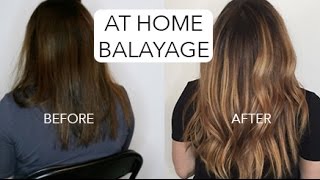 HOW TO: DIY BALAYAGE  DARK HAIR