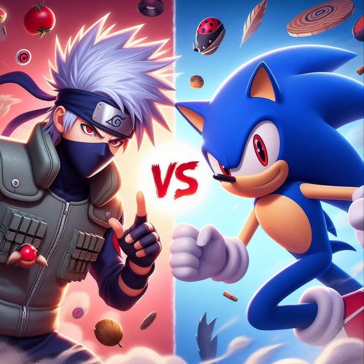 Sonic and kakashi hatake fight #marvel #naruto#kakashi