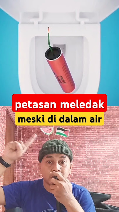 sumbu petasan akan tetep hidup meski terkena air😳 #science #fireworks