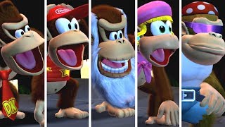 Donkey Kong Country Tropical Freeze  All Kongs Reaction to All Bosses