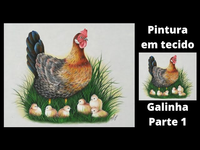 Galinha  Desenhos bonitos, Pintura em tecido, Desenho