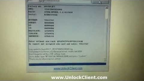 Samsung A927 Flight II 2 instant easy permanent unlock
