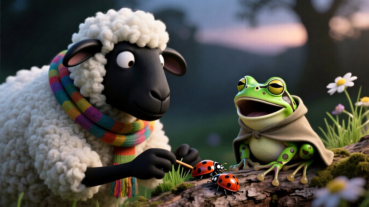 BABA BLACK SHEEP AND MOO GRASS FROG 🐑🐮🐸 | Jumping Jungle Fun Song | Kids Rhyme