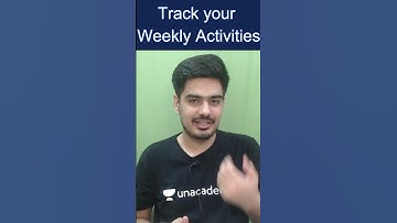 Track Your Weekly Activities | Let